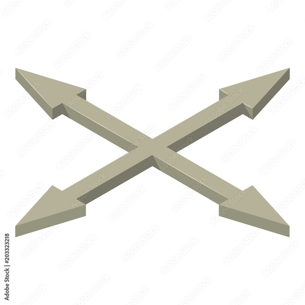 Poster all direction cursor icon. isometric of all direction cursor vector icon for web design isolated on 