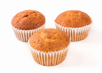 Cupcake isolated on white background