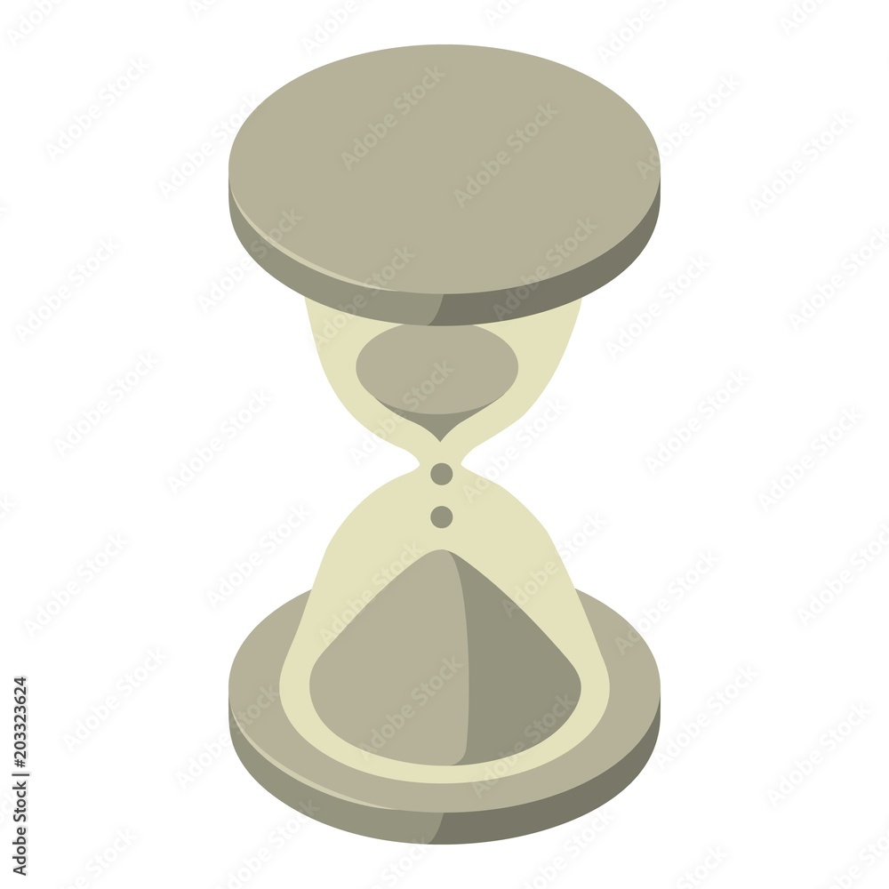Poster loading hourglass cursor icon. isometric of loading hourglass cursor vector icon for web design isol