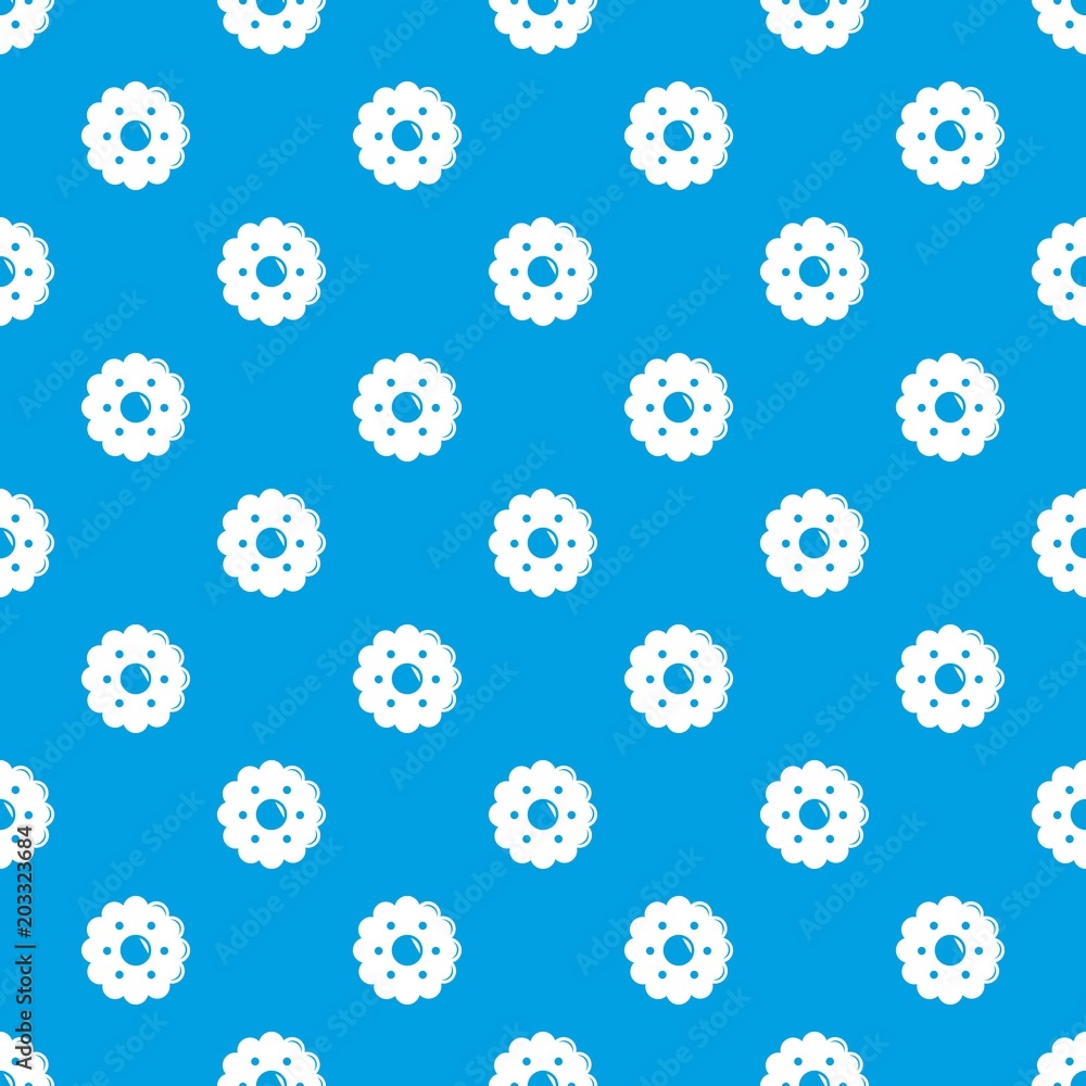 Poster biscuits pattern vector seamless blue repeat for any use