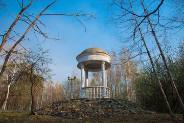 Architecture in old style, gazebo in the Park