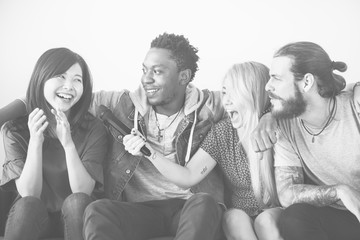 People together enjoying music