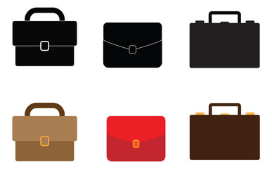 Set of business Bag Icon