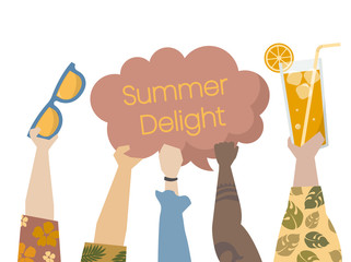 Illustration of summer delight