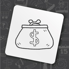wallet doodle
