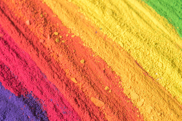 multicolored powder pigments background