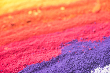 multicolored powder pigments background