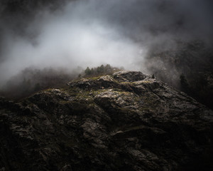 Mountains in the clouds