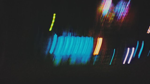night urban streets dynamic hyper lapse motion. city animation background