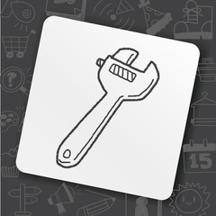 wrench doodle