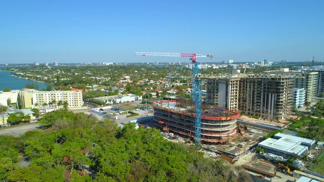 Miami cranes and construction sites