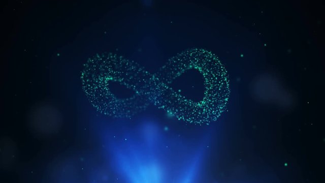 4K infinity particles background, Eye-catching and elegantly animated background