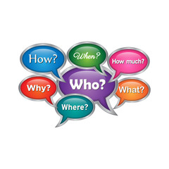  set QUESTIONS SPEECH EMBLEM