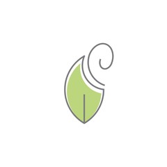 Leaf Nature Friendly Design Template Ecology Logo