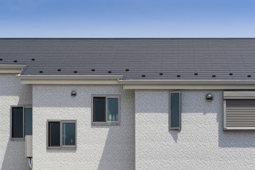 Close-up Exterior of modern house