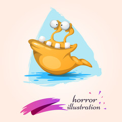 Funny, cute, crazy animal characters Vector eps 10