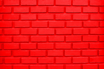 Fototapeta na wymiar Red Brick Wall Background