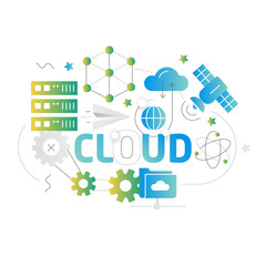 Illustration shape lines cloud