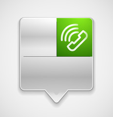 Vector phone support web button