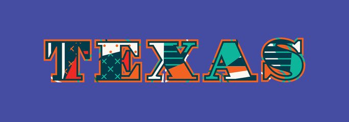 Texas Concept Word Art Illustration