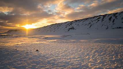 sunrise glacier Iceland