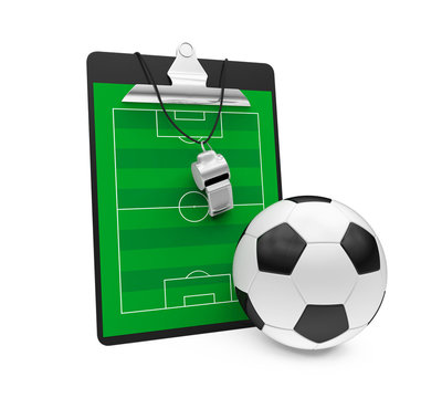 Soccer Clipboard Isolated