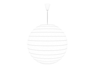 3d rendering of a blueprint lamp light holder isolate on a white background