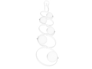 3d rendering of a blueprint lamp light holder isolate on a white background