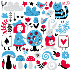 Fairytale vector elements
