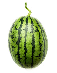 fresh whole watermelon isolated on white