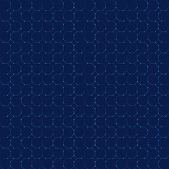 Blue octogonal techonology pattern