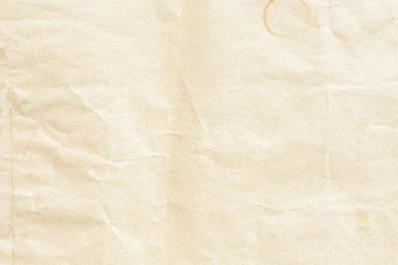 Old crumpled brown paper texture