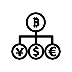 Bitcoin vector icon