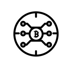 Bitcoin vector icon