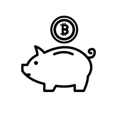 Bitcoin vector icon