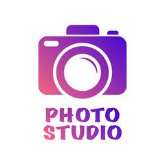 Camera Icon in trendy flat style isolated on white background. Camera symbol for your web site design, logo, app, UI. Vector illustration