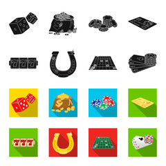 Excitement, recreation, hobby and other web icon in black,flet style., Casino, entertainment, institution icons in set collection. © pandavector