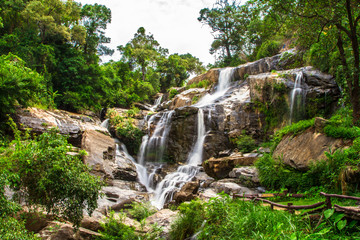 Fototapeta na wymiar Mae Klang Waterfall, Chiang Mai, Thailand