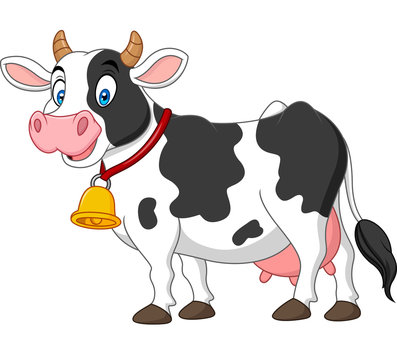 Cartoon happy cow