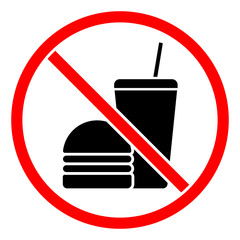 Do not eat or drink sign