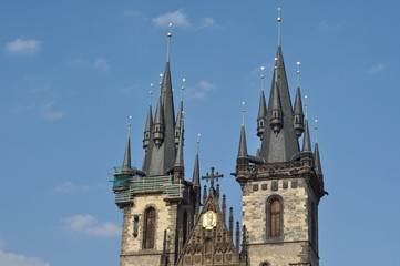 Fototapeta na wymiar Kościół Najświętszej Marii Panny przed Tynem Praga