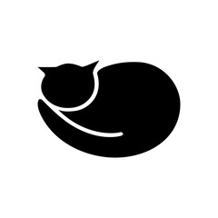 Cat, icon. Abstract concept. Vector illustration on white background.