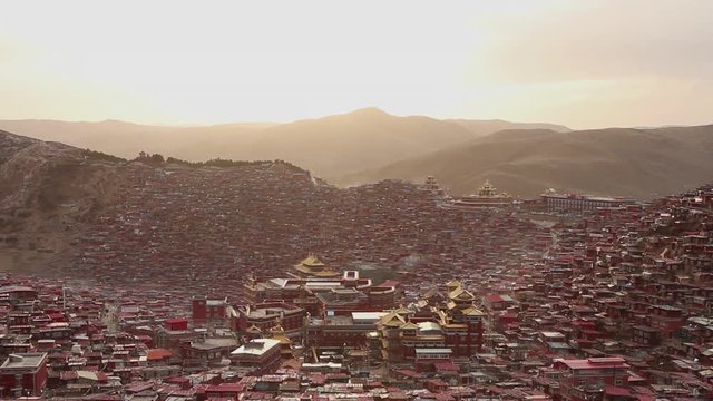 Larung gar(Buddhist Academy) in Sichuan, China.