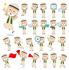 Arab Kandura wearing old men_2