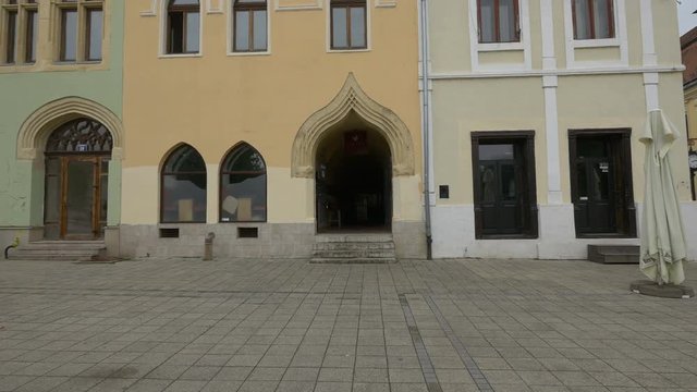 Schreiber House entrance in Baia Mare 