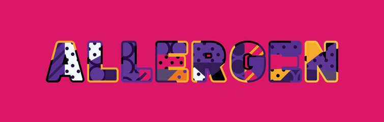 Allergen Concept Word Art Illustration