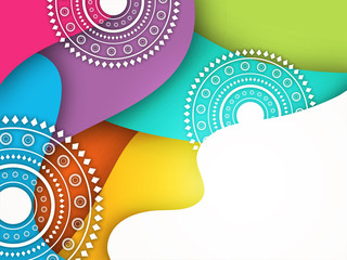 Beautiful floral pattern design with space for your text.