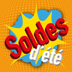 soldes - soldes d’été - promos - affiche - pancarte - pancarte - communication - pub - publicité