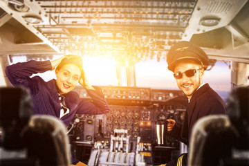 pilots at work on a summer day  
