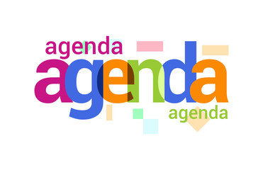 Agenda Overlapping vector Letter Design